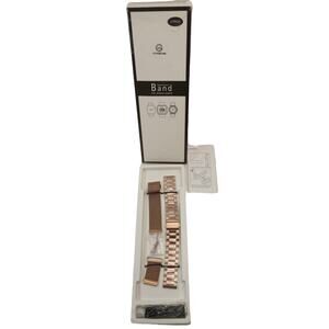 Cagos Replacement Smart Watch Band Rose Gold Set 2